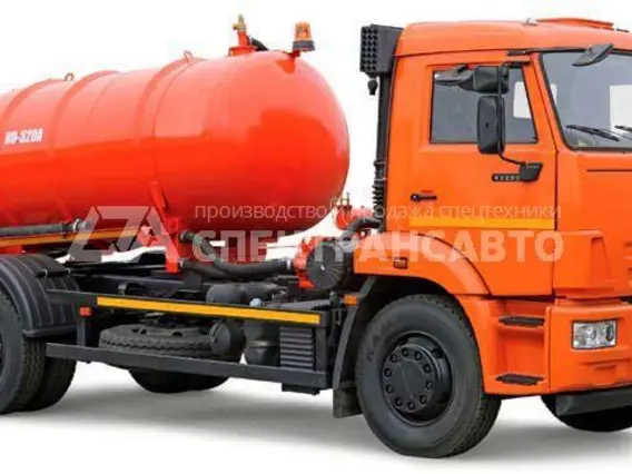 Вакуумная автоцистерна МВ-7,5 на шасси Камаз 43253 (насос КО-505) б/у