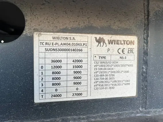 Грузовой полуприцеп общего назначения WIELTON NS3K 2023 года б/у фото 11