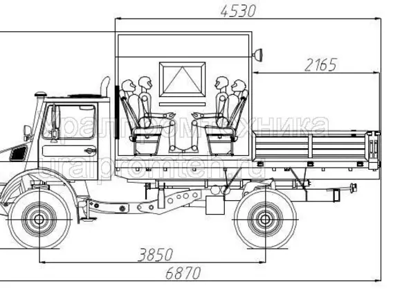 Грузопассажирский автомобиль Mercedes-Benz Unimog  б/у