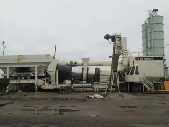 Мобильный асфальтобетонный завод Terex E100P 2011 года б/у