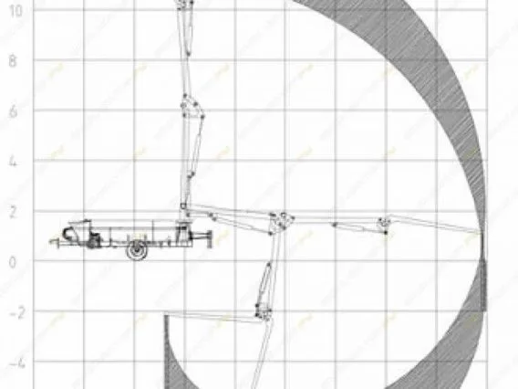 Прицепной бетононасос CONCRETE Systems Chimera 14-46 M 2019 года б/у фото 8