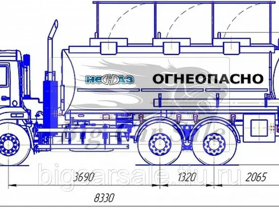 Бензовоз НЕФАЗ 66052-2311-L4 2018 года новый