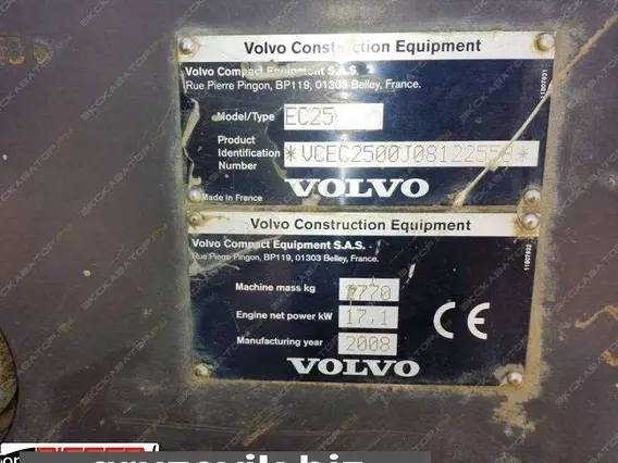 Экскаватор Volvo EC 25 2008 года б/у фото 6