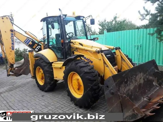 Экскаватор-погрузчик Komatsu WB97S-2 2007 года б/у фото 4