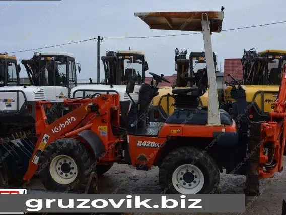Экскаватор-погрузчик Kubota R420 2005 года б/у фото 3