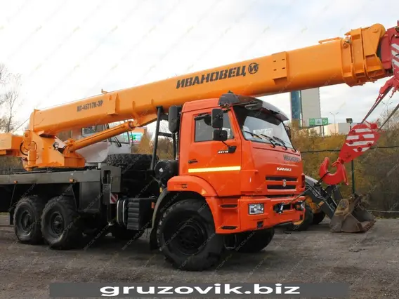 Автокран Камаз 43118 Ивановец КС-45717К-3Р 2026 года новый фото 2