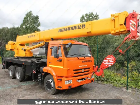 Автокран Камаз 65115 Ивановец КС-45717К-1Р 2026 года новый фото 3