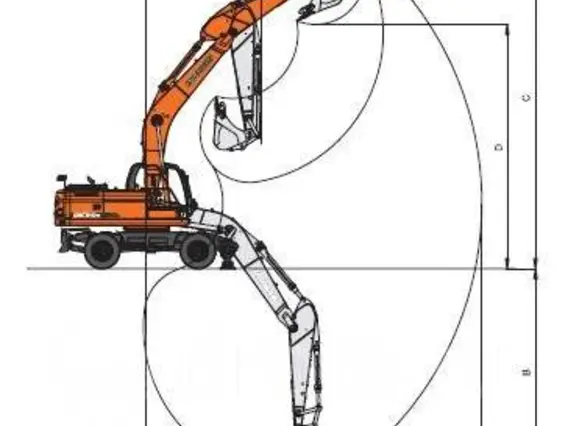 Экскаватор Doosan DX55W 2019 года б/у фото 2