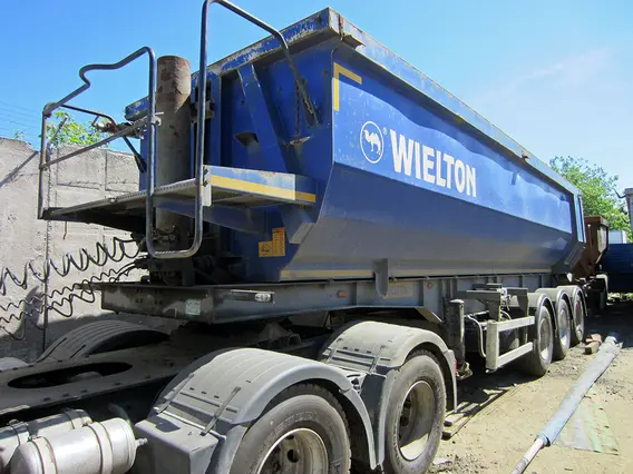 Самосвальный полуприцеп Wielton SN 3 2014 года б/у фото 3