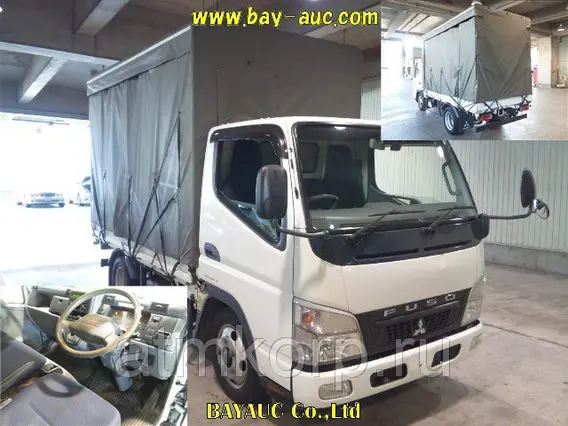 Тентованный грузовик Mitsubishi CANTER FE70B 2009 года б/у фото 4