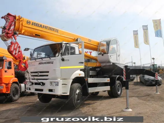 Автокран Камаз 53605 Ивановец КС-55744-1 2026 года новый фото 3