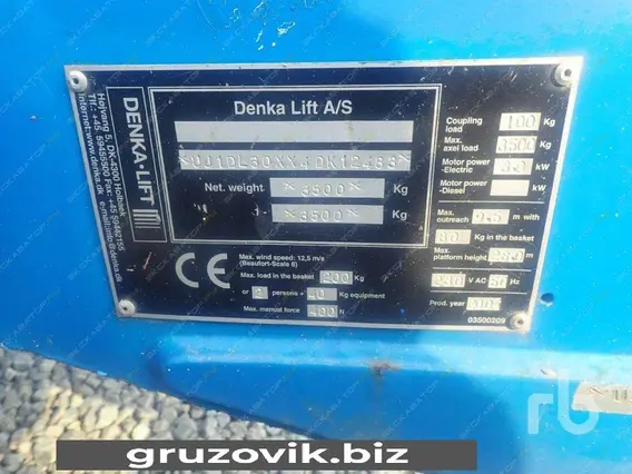 Автовышка DENKA Lift DL 30 2004 года б/у фото 4