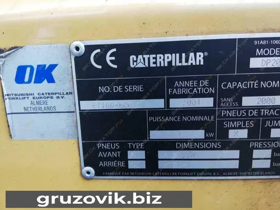 Вилочный погрузчик Caterpillar DP20 2004 года б/у фото 4