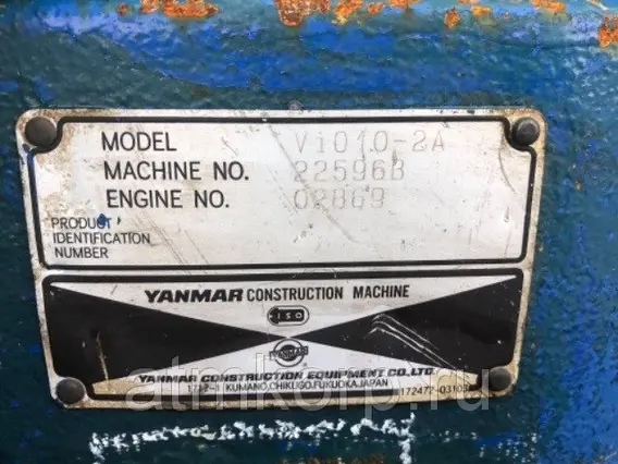 Мини экскаватор Yanmar VIO10-2A год выпуска 2005 наработка 1 725 объем ковша 0,02 куб м глубина копания 1,95 м 2019 года б/у фото 10