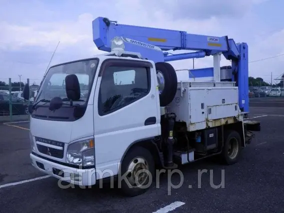 Автовышка Автовышка Mitsubishi Canter кузов FG72EB 4х4 г 2004 вышка Aichi SE10A подъем люльки 12.4 м пробег 97 т.км 2004 года б/у фото 2