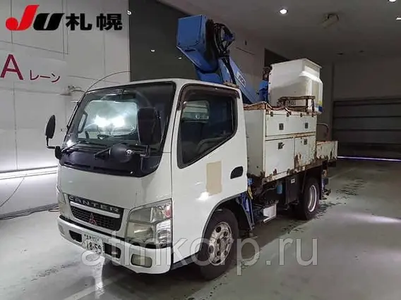 Автовышка Mitsubishi Canter кузов FG70EB 4х4 г 2004 вышка Aichi SK11B подъем люльки 13.5 м пробег 322 т.км 2019 года б/у фото 4