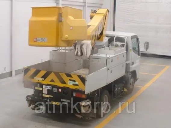 Автовышка Mitsubishi Canter кузов FG70EB 4х4 г 2003 вышка Aichi SH09A подъем люльки 12.2 м пробег 151 т.км 2019 года б/у фото 2