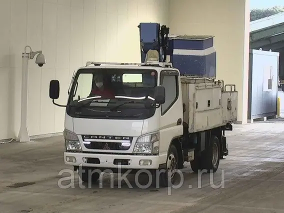 Автовышка Mitsubishi Canter кузов FG70EB 4х4 г 2004 люлька грузопод 120 кг телескопич стрела пробег 126 т.км 2019 года б/у