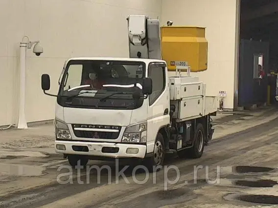Автовышка Mitsubishi Canter кузов FG70EB 4х4 г 2003 вышка Aichi SH09A подъем люльки 12.2 м пробег 214 т.км 2019 года б/у