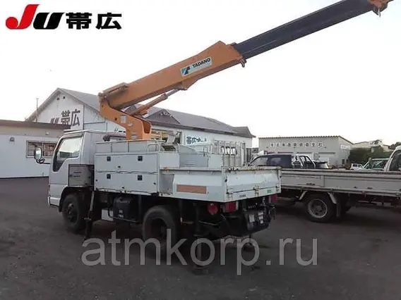 Автовышка Isuzu Elf кузов NKR66EP г 1996 вышка Tadano AT-100 подъем люльки 12.5 м пробег 181 т.км 2019 года б/у фото 4