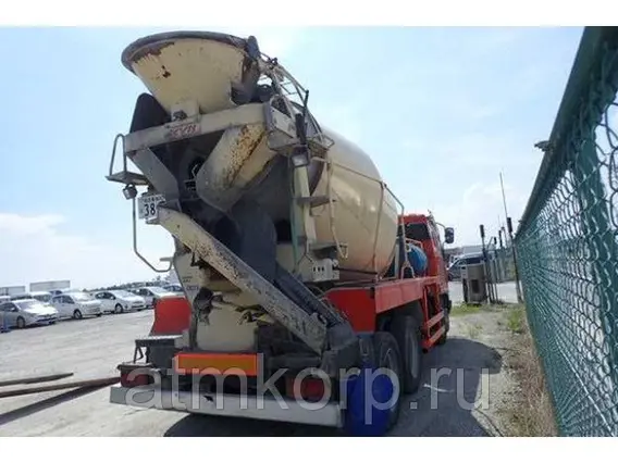 Автобетоносмеситель Mitsubishi Fuso кузов FQ62F г 2007 миксер MR4530 грузоподъемность 11 тн пробег 153 т.км 2019 года б/у фото 7