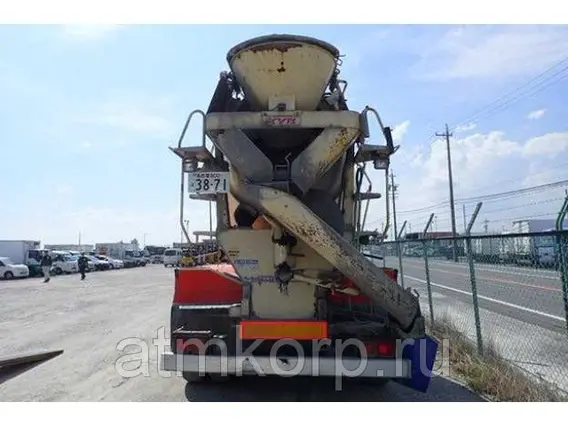 Автобетоносмеситель Mitsubishi Fuso кузов FQ62F г 2007 миксер MR4530 грузоподъемность 11 тн пробег 153 т.км 2019 года б/у фото 8