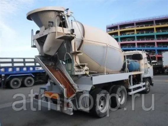 Автобетоносмеситель Mitsubishi Fuso кузов FQ62F г 2009 миксер M45B объем 8,8 к.м. груз 11 тн пробег 101 т.км 2019 года б/у фото 3