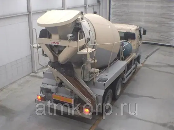 Автобетоносмеситель Mitsubishi Fuso кузов FQ62F г 2009 миксер M45B объем 8,8 к.м. груз 11 тн пробег 101 т.км 2019 года б/у фото 4