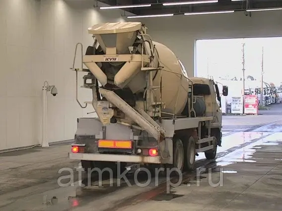 Автобетоносмеситель Mitsubishi Fuso кузов FQ62F г 2009 миксер M45B объем 8,8 к.м. груз 11 тн пробег 101 т.км 2019 года б/у фото 7