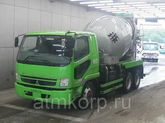 Автобетоносмеситель Mitsubishi Fuso кузов FQ62F г 2007 миксер KYB грузоподъемность 11 тн пробег 191 т.км 2019 года б/у