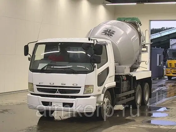 Автобетоносмеситель Mitsubishi Fuso кузов FQ62F г 2007 миксер KYB грузоподъемность 11 тн пробег 196 т.км 2019 года б/у