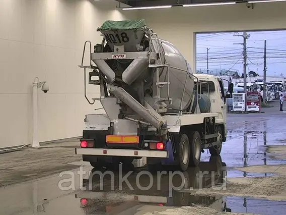 Автобетоносмеситель Mitsubishi Fuso кузов FQ62F г 2007 миксер KYB грузоподъемность 11 тн пробег 196 т.км 2019 года б/у фото 5