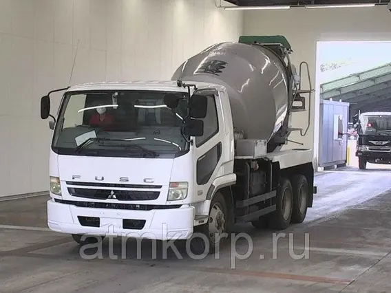 Автобетоносмеситель Mitsubishi Fuso кузов FQ62F г 2007 миксер KYB грузоподъемность 11 тн пробег 196 т.км 2019 года б/у фото 6
