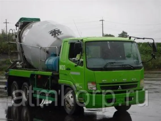 Автобетоносмеситель Mitsubishi Fuso FQ62F г 2007 миксер KYB MR4530 грузоподъемность 11.01 тн пробег 203 т.км 2019 года б/у