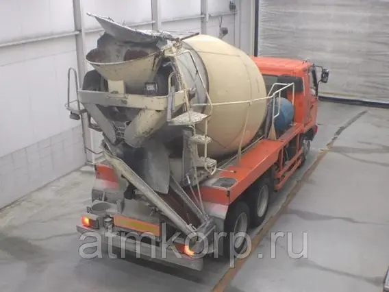 Автобетоносмеситель Mitsubishi Fuso кузов FQ62F г 2006 миксер грузоподъемность 11 тн пробег 168 т.км 2019 года б/у фото 2