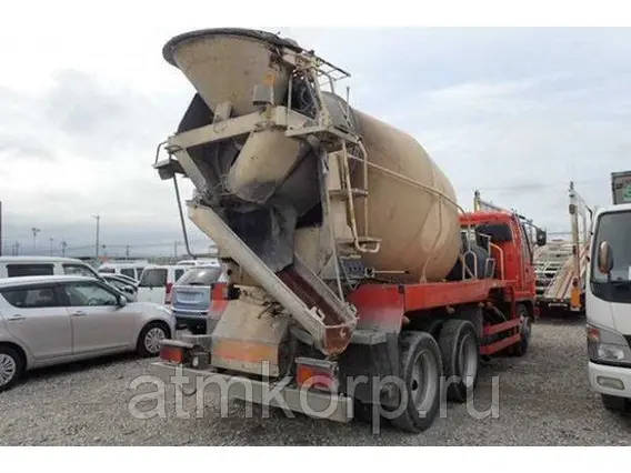 Автобетоносмеситель Mitsubishi Fuso кузов FQ62F г 2007 миксер ShinMaywa MW455-373S груз 11 тн пробег 158 т.км 2019 года б/у фото 9
