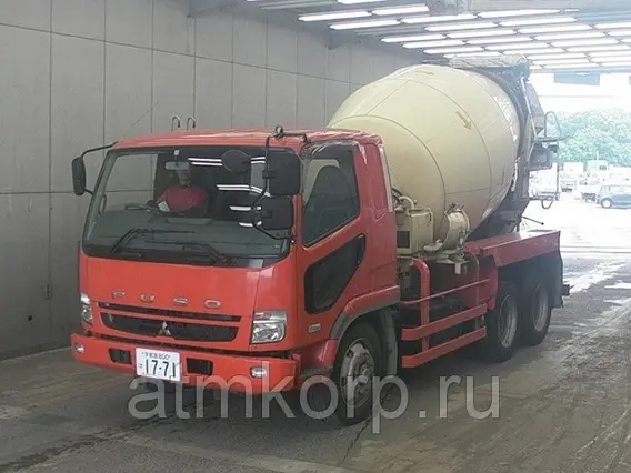 Автобетоносмеситель Mitsubishi Fuso кузов FQ62F г 2007 миксер KYB грузоподъемность 11 тн пробег 156 т.км 2019 года б/у