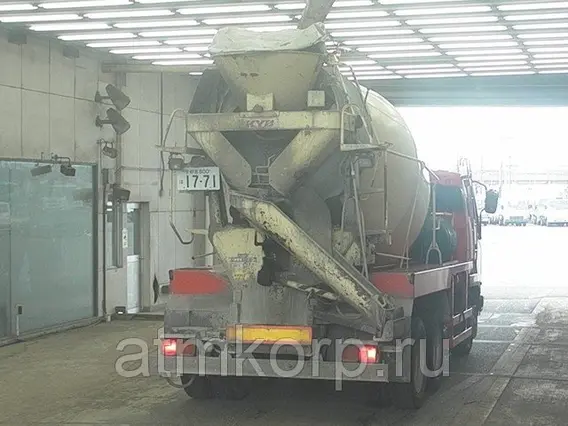 Автобетоносмеситель Mitsubishi Fuso кузов FQ62F г 2007 миксер KYB грузоподъемность 11 тн пробег 156 т.км 2019 года б/у фото 5