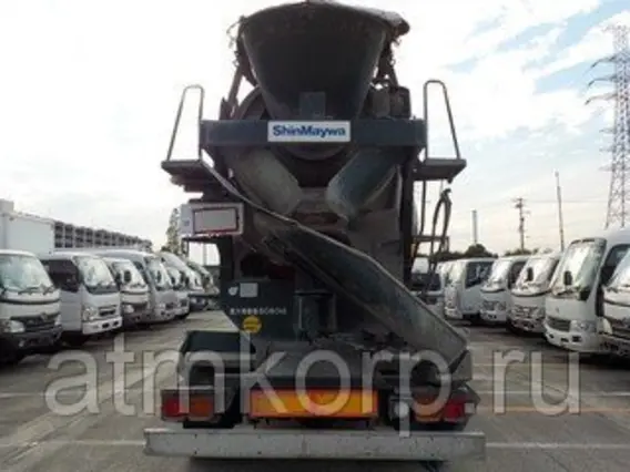 Автобетоносмеситель Mitsubishi Fuso кузов FK72FZ г 2007 миксер ShinMaywa грузопод 8,08 тн пробег 264 т.км 2019 года б/у фото 3
