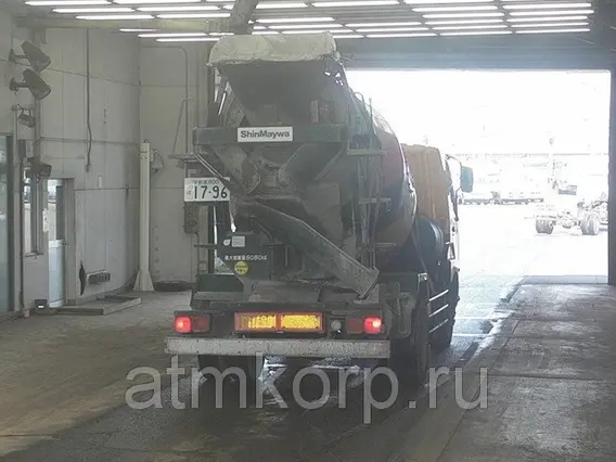 Автобетоносмеситель Mitsubishi Fuso кузов FK72FZ г 2007 миксер ShinMaywa грузопод 8,08 тн пробег 264 т.км 2019 года б/у фото 5