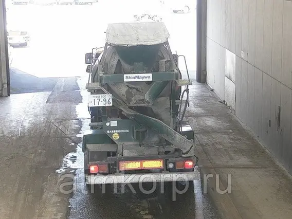 Автобетоносмеситель Mitsubishi Fuso кузов FK72FZ г 2007 миксер ShinMaywa грузопод 8,08 тн пробег 264 т.км 2019 года б/у фото 7