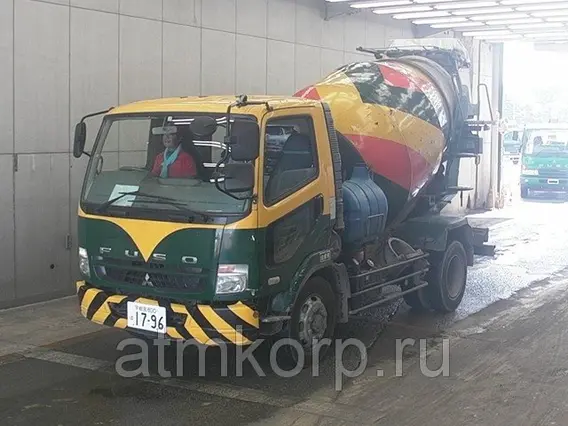 Автобетоносмеситель Mitsubishi Fuso кузов FK72FZ г 2007 миксер ShinMaywa грузопод 8,08 тн пробег 264 т.км 2019 года б/у фото 8