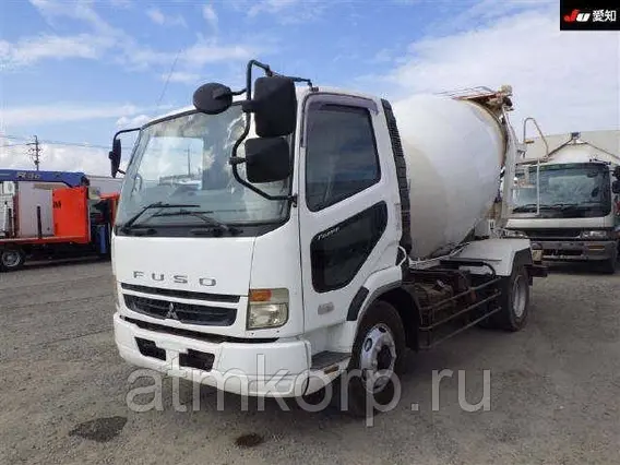Автобетоносмеситель Mitsubishi Fuso кузов FK72FZ г 2006 миксер грузоподъемность 7,85 тн пробег 193 т.км 2019 года б/у фото 5