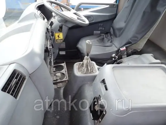 Автобетоносмеситель Mitsubishi Fuso кузов FK72FZ г 2007 миксер грузоподъемность 7,88 тн пробег 250 т.км 2019 года б/у фото 2