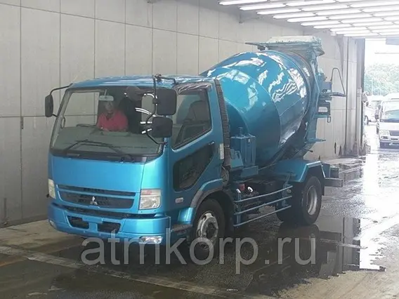Автобетоносмеситель Mitsubishi Fuso кузов FK72FZ г 2007 миксер грузоподъемность 7,88 тн пробег 250 т.км 2019 года б/у фото 9