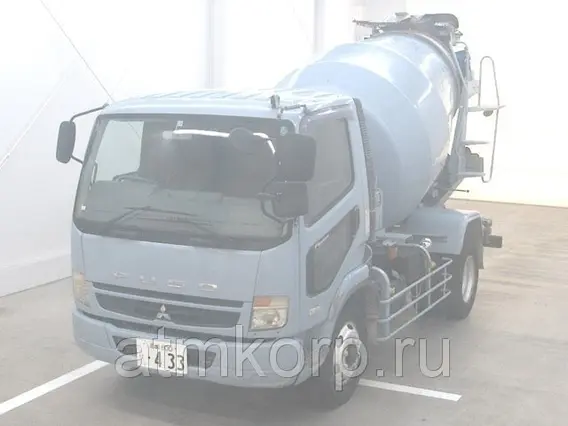 Автобетоносмеситель Mitsubishi Fuso FK72FZ г 2008 миксер KYB M32C объем 6,3 к.м. груз 7,82 тн пробег 276 т.км 2019 года б/у фото 2