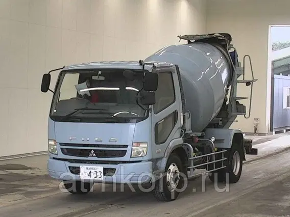 Автобетоносмеситель Mitsubishi Fuso FK72FZ г 2008 миксер KYB M32C объем 6,3 к.м. груз 7,82 тн пробег 276 т.км 2019 года б/у