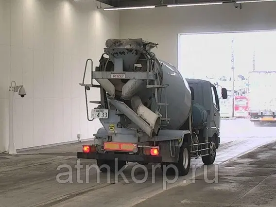Автобетоносмеситель Mitsubishi Fuso FK72FZ г 2008 миксер KYB M32C объем 6,3 к.м. груз 7,82 тн пробег 276 т.км 2019 года б/у фото 6