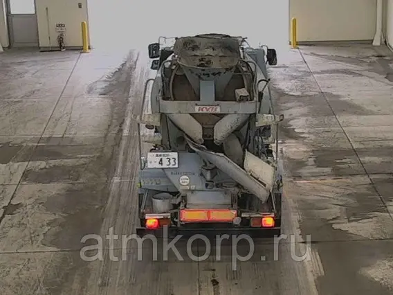 Автобетоносмеситель Mitsubishi Fuso FK72FZ г 2008 миксер KYB M32C объем 6,3 к.м. груз 7,82 тн пробег 276 т.км 2019 года б/у фото 7