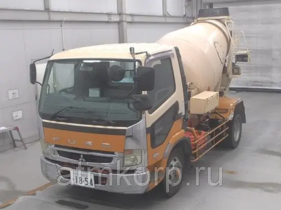 Автобетоносмеситель Mitsubishi Fuso кузов FK72FY г 2008 миксер KYB M22C грузопод 5,48 тн пробег 241 т.км 2019 года б/у